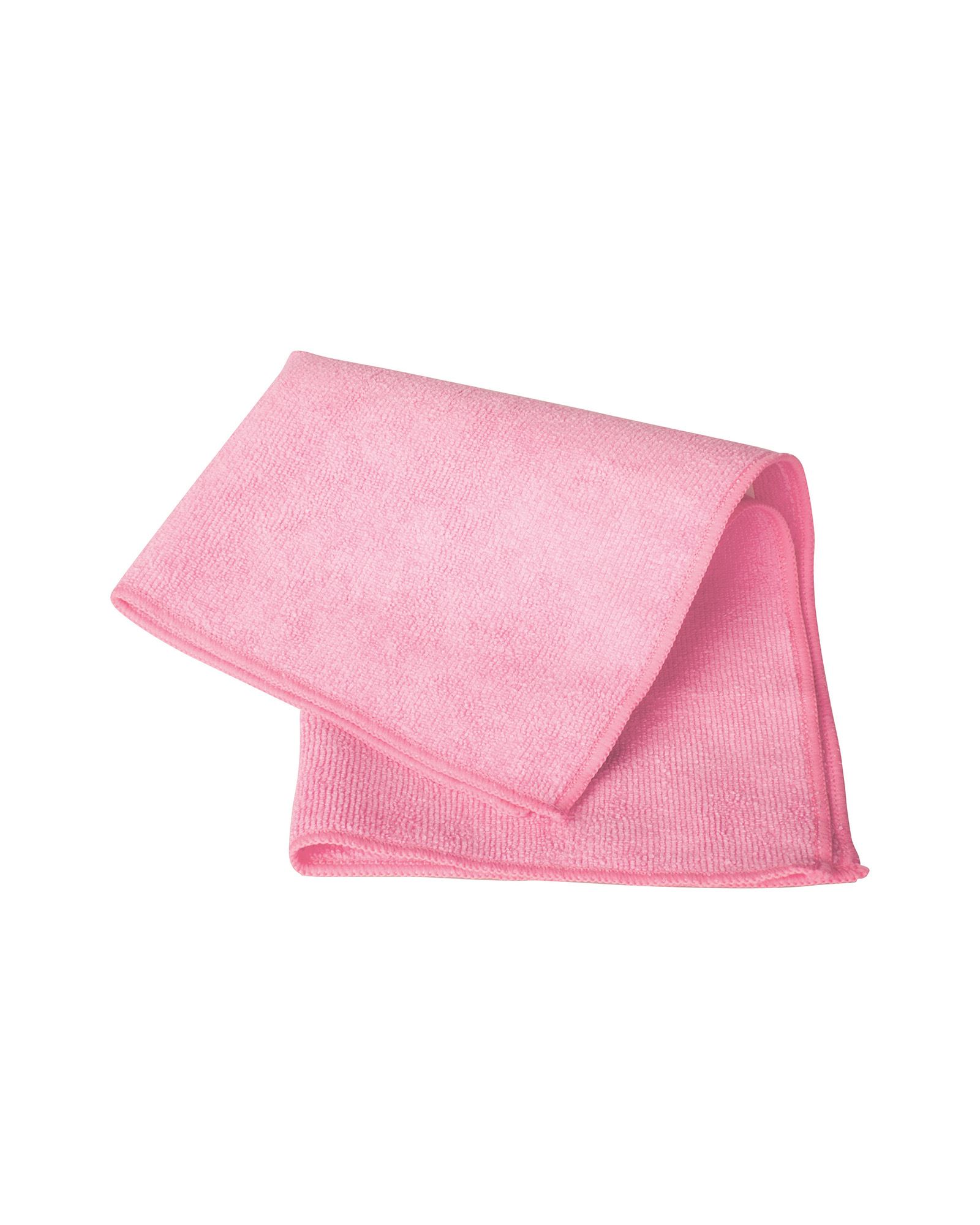 Lavette microfibre tissée premium PH06 rose 40x40