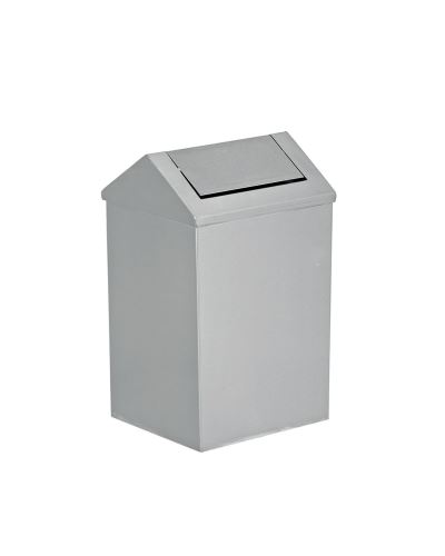 Stainless Steel Swing Lid Dustbin 54 Lt