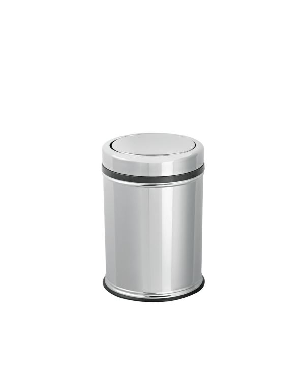 STAINLESS STEEL PRATICAL COVER DUSTBIN 20 LT | Çetin Plastik