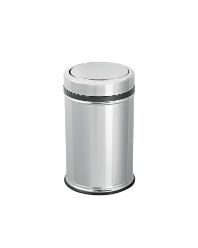 Stainless Steel Pratical Cover Dustbin 27 Lt