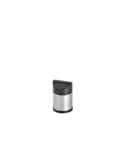 Stainless Steel Desktop Swing Top Dustbin 1.5 Lt