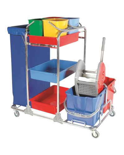 Hotel Floor Service Cart Chrome