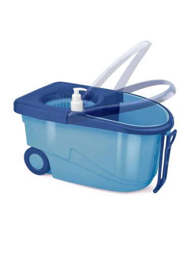 Trendy Wheeled Spin Mop Cleaning Set